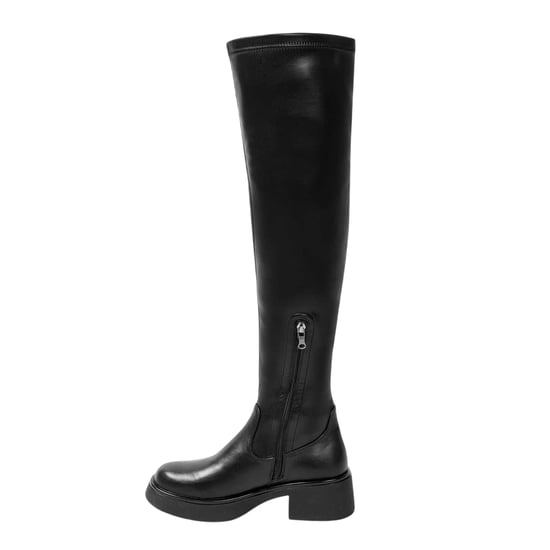 Miso - Wasserstiefel für Damen, Kunststoff, Low Block Heel (Schwarz) - Image 2