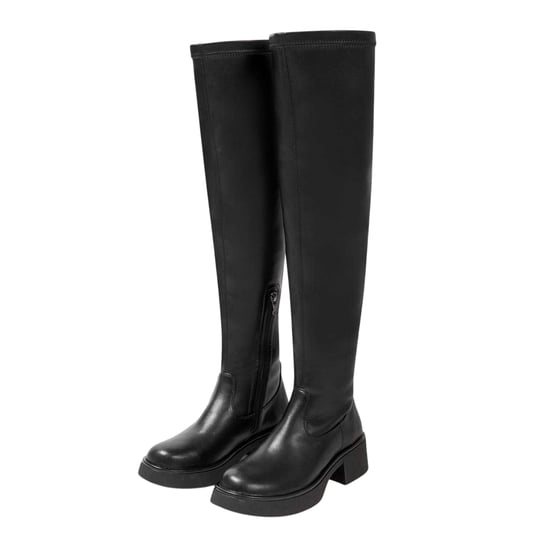 Miso - Wasserstiefel für Damen, Kunststoff, Low Block Heel (Schwarz) - Image 3