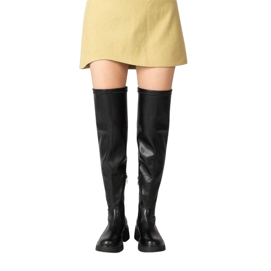 Miso - Wasserstiefel für Damen, Kunststoff, Low Block Heel (Schwarz) - Image 4