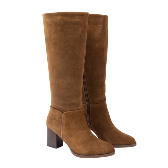 Biba - Kniehohe Stiefel für Damen, Wildleder (Braun) - Image 3