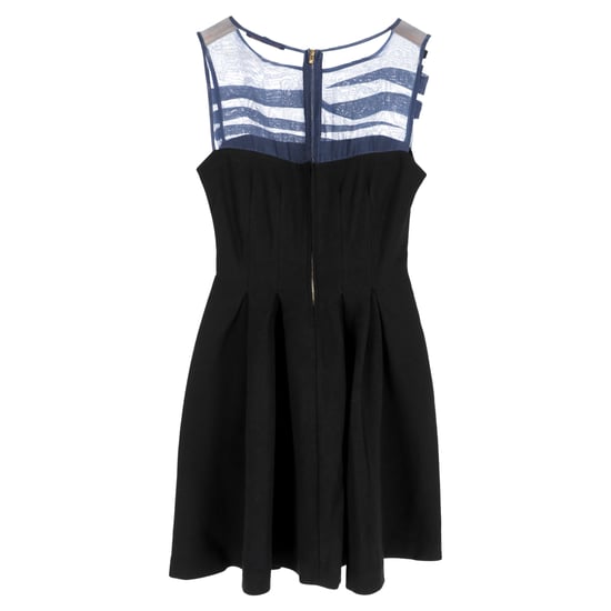 Maje plissiertes ärmelloses Minikleid aus schwarzem Polyester - Image 2