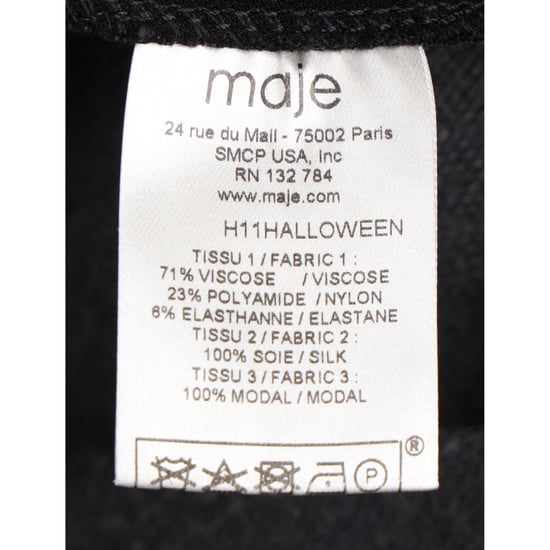 Maje plissiertes ärmelloses Minikleid aus schwarzem Polyester - Image 4