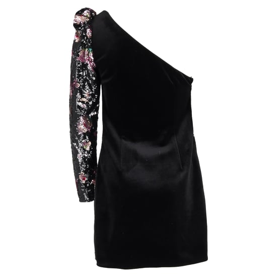 Self-Portrait Pre-owned One-Shoulder-Minikleid aus Samt - Schwarz - Image 3