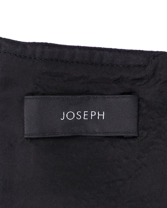Korsettkleid „Joseph“ aus schwarzer Wolle und Leder - Image 4