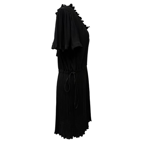 See by Chloé Plissiertes Minikleid aus schwarzem Polyester - Image 2
