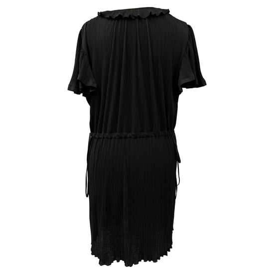 See by Chloé Plissiertes Minikleid aus schwarzem Polyester - Image 3