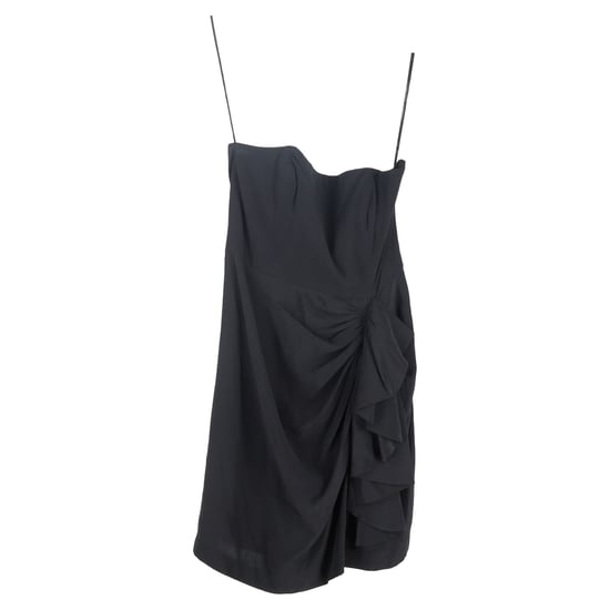 Temperley London trägerloses Rüschen-Minikleid aus schwarzer Seide - Image 1