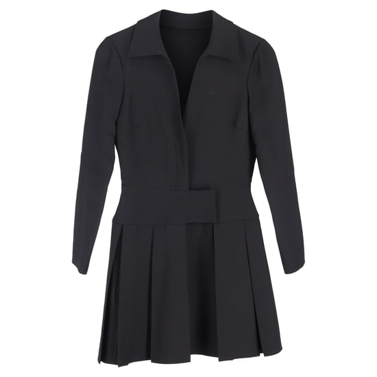 Valentino Plissiertes Minikleid aus schwarzem Polyester - Image 1