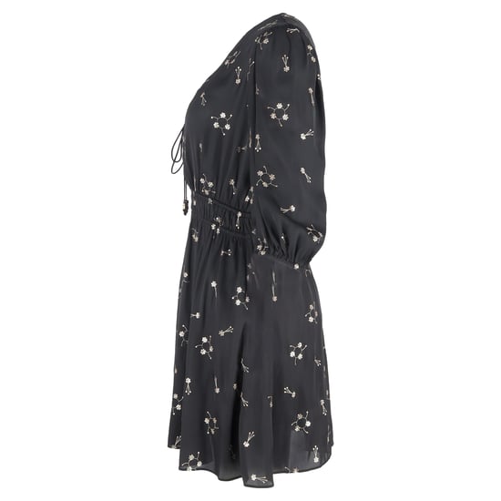Schwarzes, paillettenbesetztes Minikleid von Maje mit V-Ausschnitt aus Polyester - Image 2
