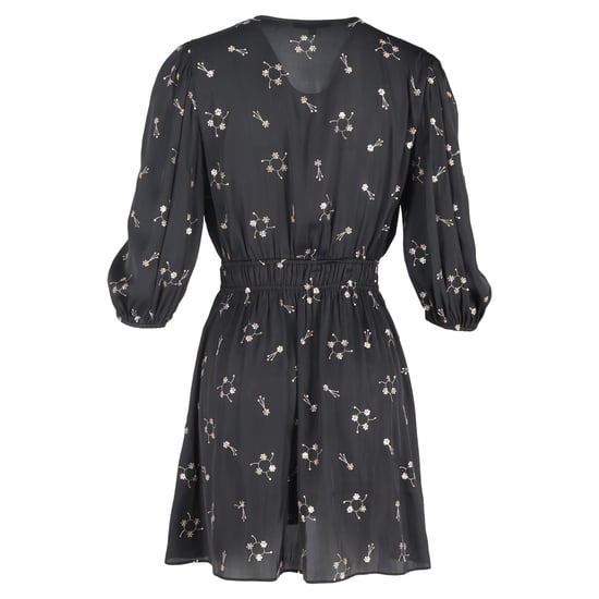 Schwarzes, paillettenbesetztes Minikleid von Maje mit V-Ausschnitt aus Polyester - Image 3