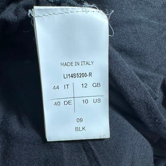 Rick Owens Minikleid mit langen Ärmeln und Drapierung aus schwarzer Viskose - Image 5