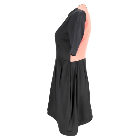 Marni Mini-A-Linienkleid mit Farbblock-Design aus schwarzem und rosa Acetat - Image 2