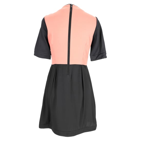Marni Mini-A-Linienkleid mit Farbblock-Design aus schwarzem und rosa Acetat - Image 3
