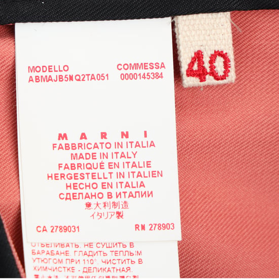 Marni Mini-A-Linienkleid mit Farbblock-Design aus schwarzem und rosa Acetat - Image 5