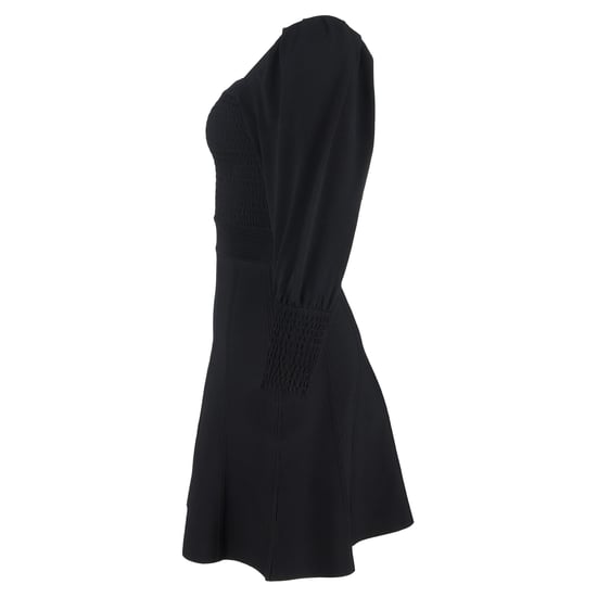 Sandro Ornela Minikleid mit Smokdetails aus Viskose - Schwarz - Image 2