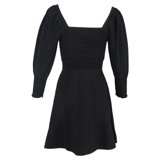 Sandro Ornela Minikleid mit Smokdetails aus Viskose - Schwarz - Image 3