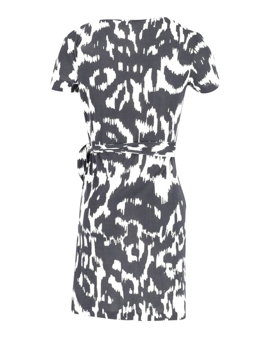 Diane von Furstenberg Minikleid mit seitlicher Bindefläche aus schwarzer Seide - Image 3