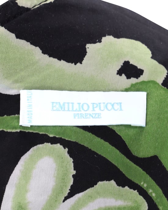 Emilio Pucci – ärmelloses Kleid mit V-Ausschnitt aus schwarzem Polyester - Image 4