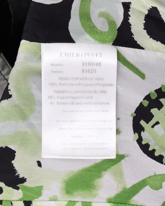 Emilio Pucci – ärmelloses Kleid mit V-Ausschnitt aus schwarzem Polyester - Image 5