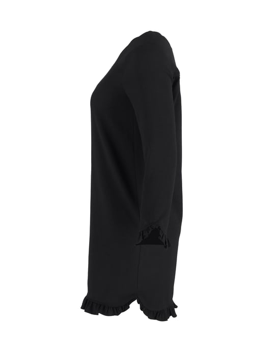 Ganni Rüschenkleid aus schwarzem Polyester - Image 2
