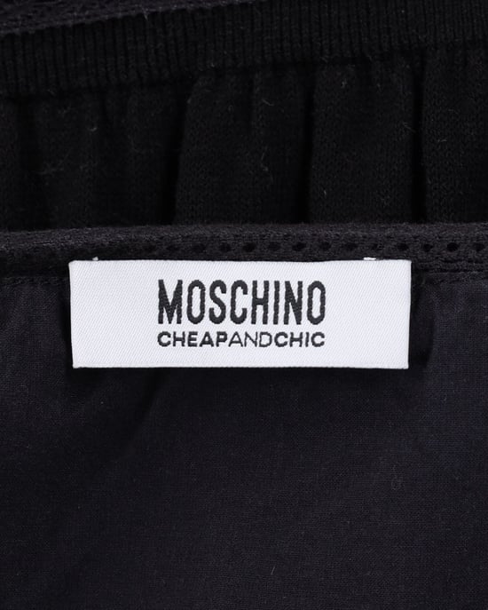 Moschino Pre-owned Ärmelloses Kleid aus Baumwolle mit Spitzenbesatz - Schwarz - Image 4