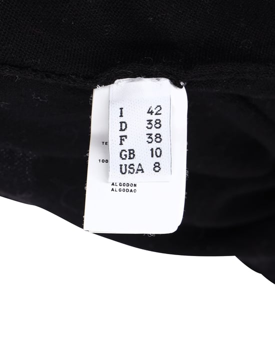 Moschino Pre-owned Ärmelloses Kleid aus Baumwolle mit Spitzenbesatz - Schwarz - Image 5