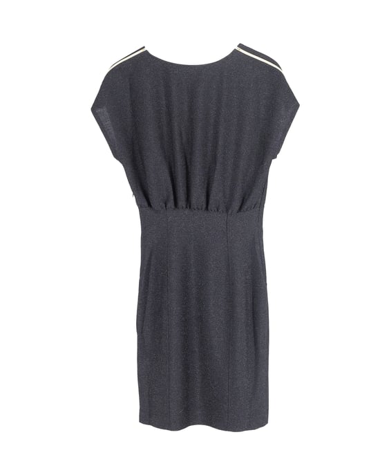 Ich liebe das metallisch glitzernde Minikleid von Moschino aus schwarzer Viskose - Image 3
