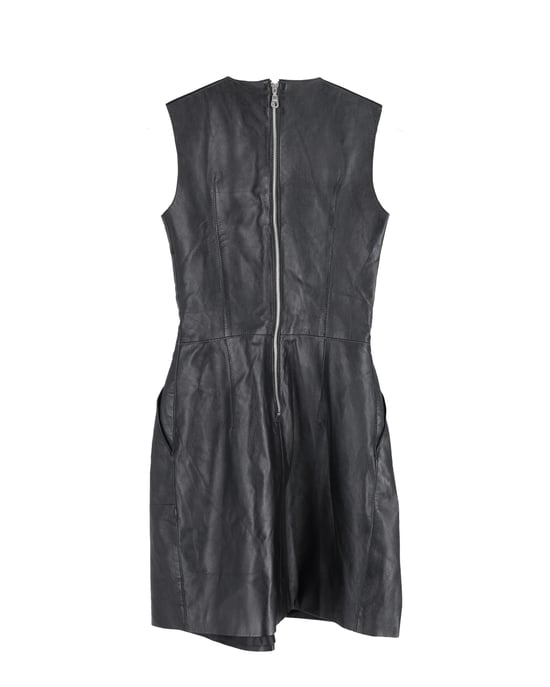 Iris & Ink Pre-owned Minikleid aus Leder - Schwarz - Image 3