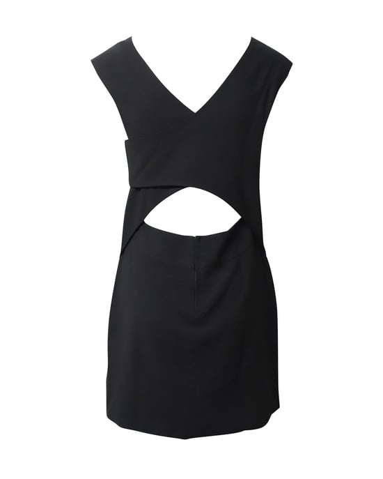 IRO Calley Minikleid mit Cut-outs aus schwarzem Acetat - Image 3