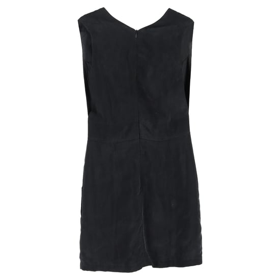 Anine Bing Minikleid mit V-Ausschnitt aus schwarzer Seide - Image 2