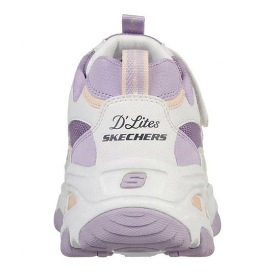 Skechers - "D´Lites 4.0" Sneaker für Damen, Klobiger Absatz (Weiß/Lavendel) - Image 2