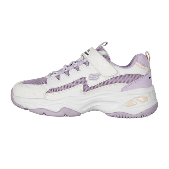 Skechers - "D´Lites 4.0" Sneaker für Damen, Klobiger Absatz (Weiß/Lavendel) - Image 3