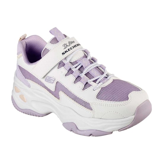 Skechers - "D´Lites 4.0" Sneaker für Damen, Klobiger Absatz (Weiß/Lavendel) - Image 6