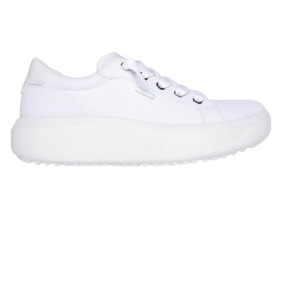 Skechers - "Popupsmax" Sneaker für Damen, Canvas, Plattform-Absatz (Weiß) - Image 1