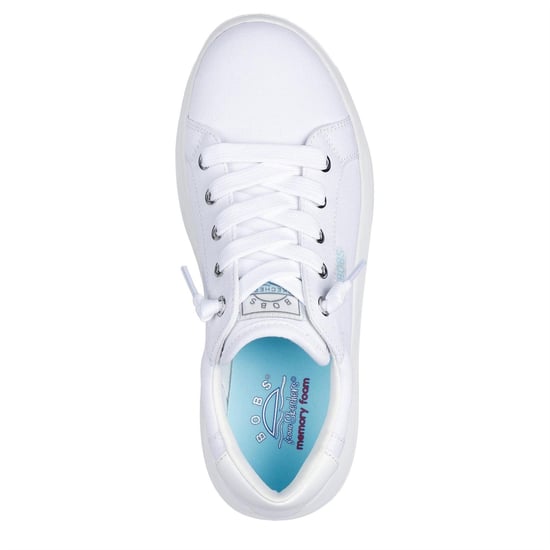 Skechers - "Popupsmax" Sneaker für Damen, Canvas, Plattform-Absatz (Weiß) - Image 3
