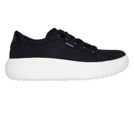 Skechers - "Popupsmax" Sneaker für Damen, Canvas, Plattform-Absatz (Schwarz) - Image 1