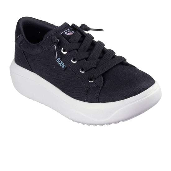 Skechers - "Popupsmax" Sneaker für Damen, Canvas, Plattform-Absatz (Schwarz) - Image 4