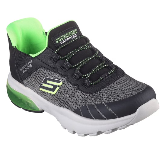 Skechers - "Razor Air - Hyper-Brisk" Sneaker für Kinder, Zum Reinschlüpfen (Holzkohle/Schwarz) - Image 5
