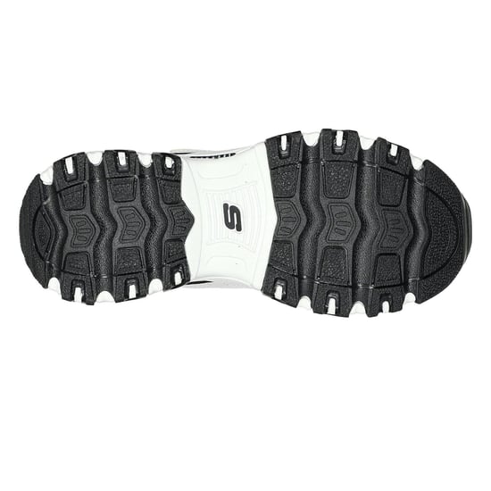 Skechers - "DLites" Sneaker für Kinder, Grob flach (Weiß/Schwarz) - Image 4
