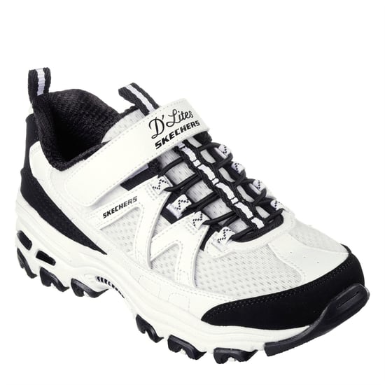 Skechers - "DLites" Sneaker für Kinder, Grob flach (Weiß/Schwarz) - Image 5