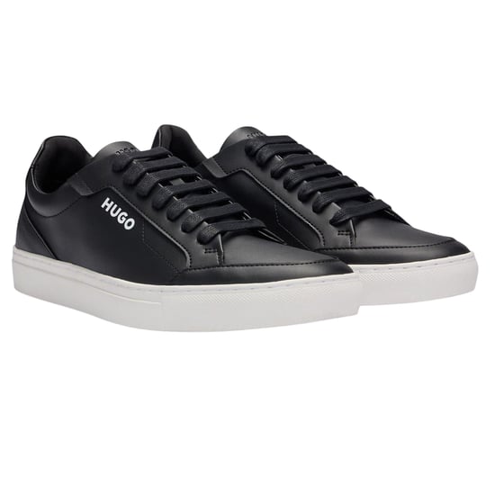 Hugo - "Futurism" Sneaker für Herren, Leder, Runder Zeh, Flach (Schwarz) - Image 3