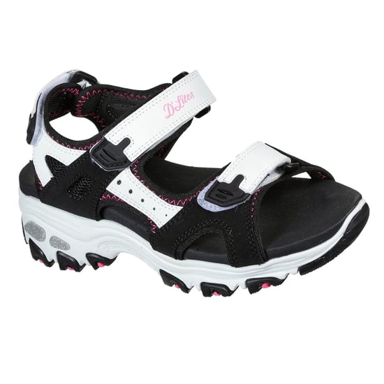 Skechers - Sportsandalen für Kinder (Schwarz/Weiß) - Image 4
