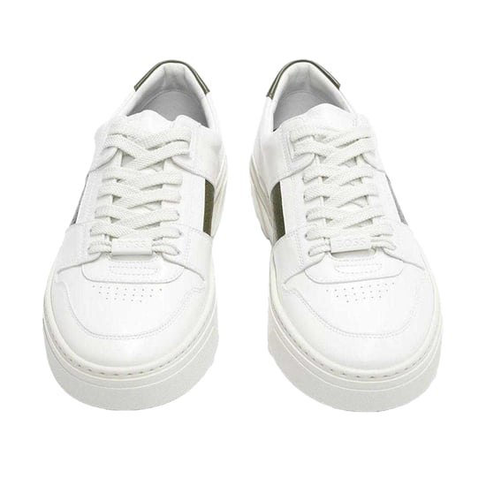 Boss - "Gary" Logo Sneaker für Herren, Leder (Weiß) - Image 3