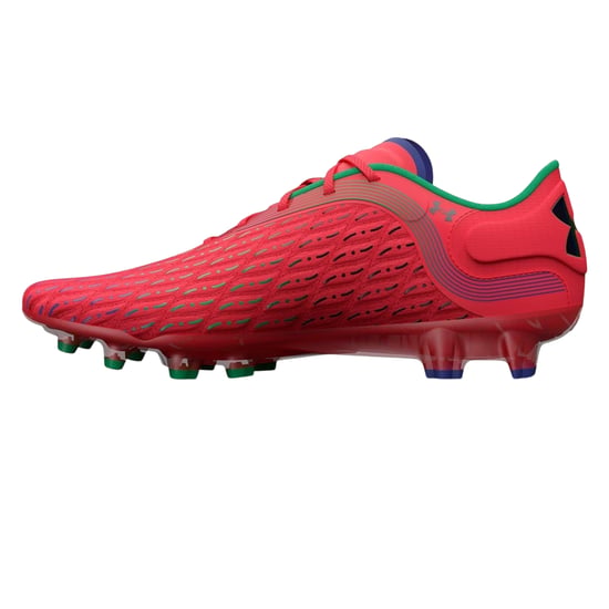 Under Armour - "Clone Magnetico Elite" Fußballschuhe mit festem Boden für Damen (Rot/Grün/Schwarz) - Image 2