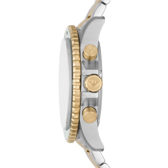 Diese sportliche und modische Uhr verleiht Ihnen in jedem Outfit ein einzigartiges Gefühl! Diese Uhr hat eine Kalenderfunktion: Datum, Chronograph, 24-Stunden-Anzeige, Leuchtzeiger, Leuchtindex Hochwertiges Armband aus Edelstahl Mehrfarbig 21 cm lang und  - Image 2