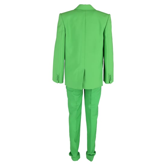 Alexander McQueen Zweireiher-Blazer mit Hose aus grüner Wolle - Image 3