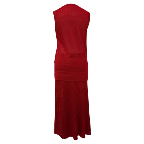 Joseph Metallic Tanktop und Midirock-Set aus roter Viskose - Image 3