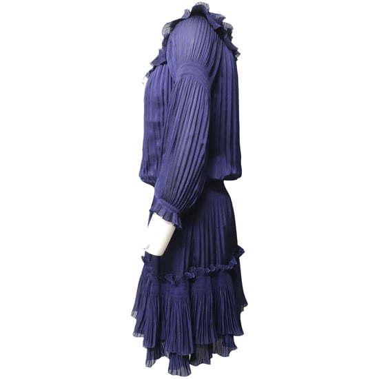 Neues Akkordeonkleid von Diane von Furstenberg aus blauem Polyester - Image 2