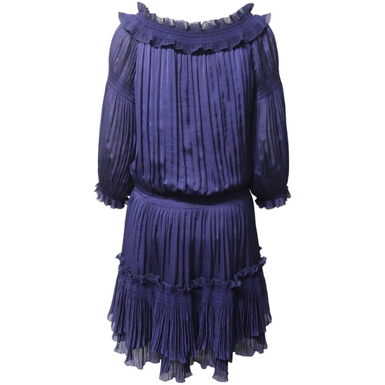 Neues Akkordeonkleid von Diane von Furstenberg aus blauem Polyester - Image 3