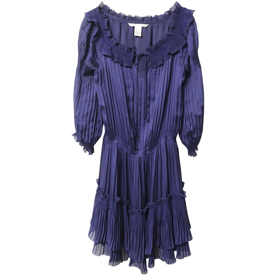 Neues Akkordeonkleid von Diane von Furstenberg aus blauem Polyester - Image 4